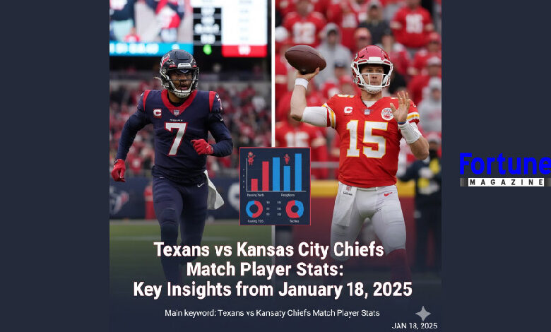 texans vs kansas city chiefs match player stats