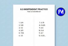8.3 independent practice page 221 answer key