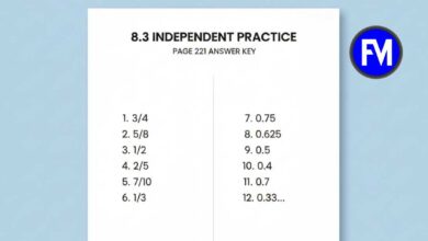 8.3 independent practice page 221 answer key