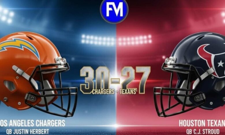 chargers vs texans match player stats