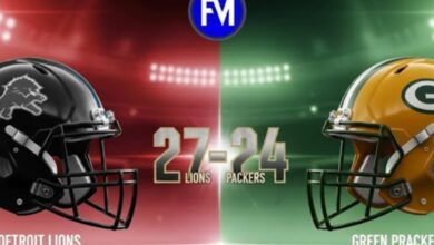 detroit lions vs green bay packers match player stats