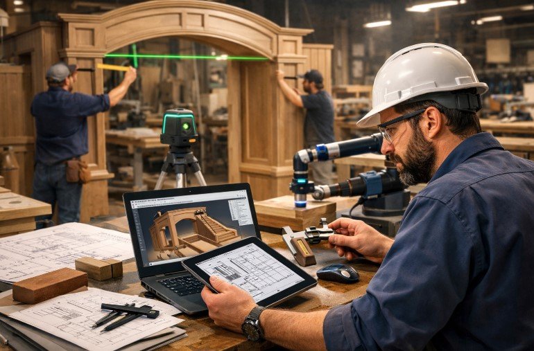How Millwork Engineers Ensure Accuracy in Custom Woodwork