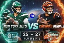 new york jets vs bengals match player stats