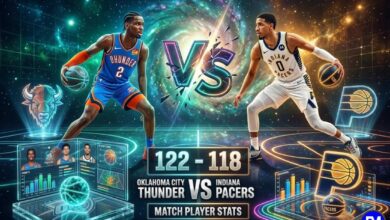 oklahoma city thunder vs indiana pacers match player stats
