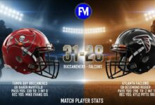tampa bay buccaneers vs atlanta falcons match player stats