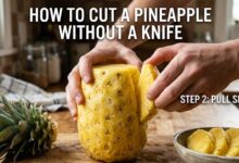 how to cut a pineapple without a knife
